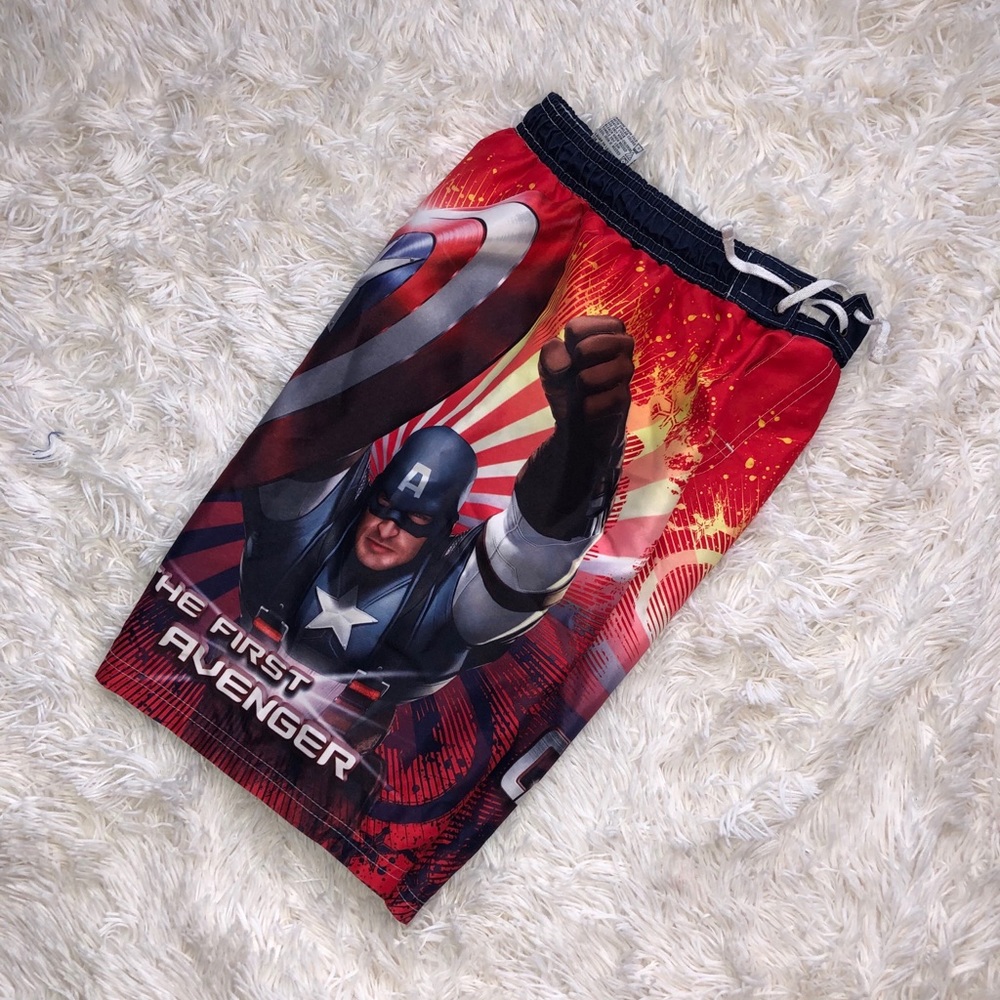 Captain America swim trunks